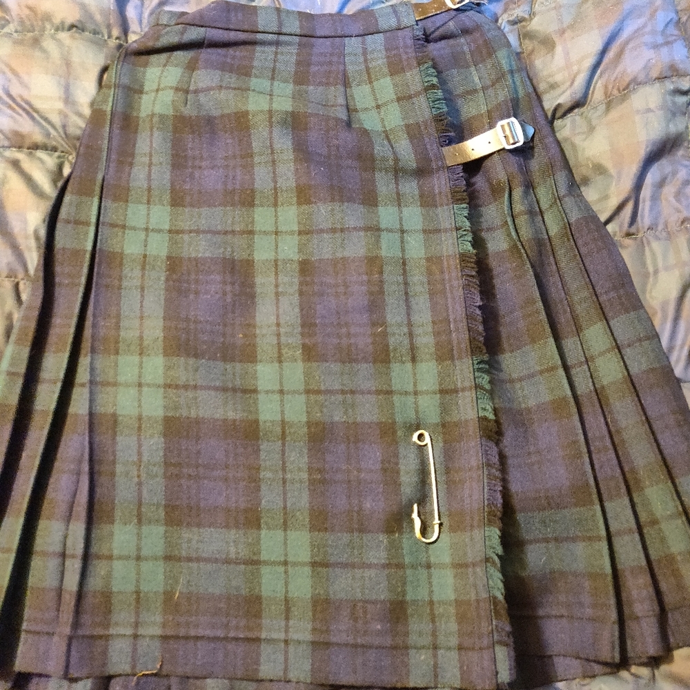 Tartan Plaid Kilt 100% Wool
